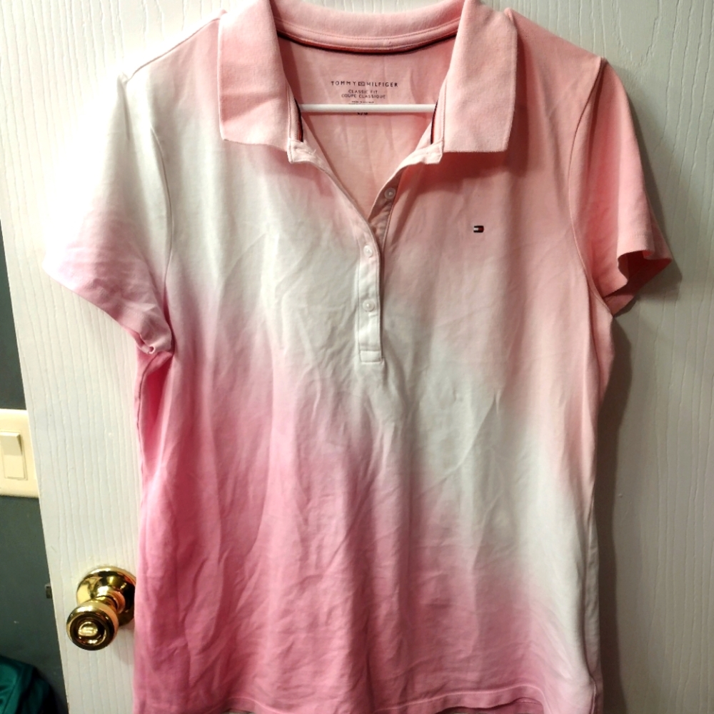 Pink Ombre Tommy Hilfiger Polo